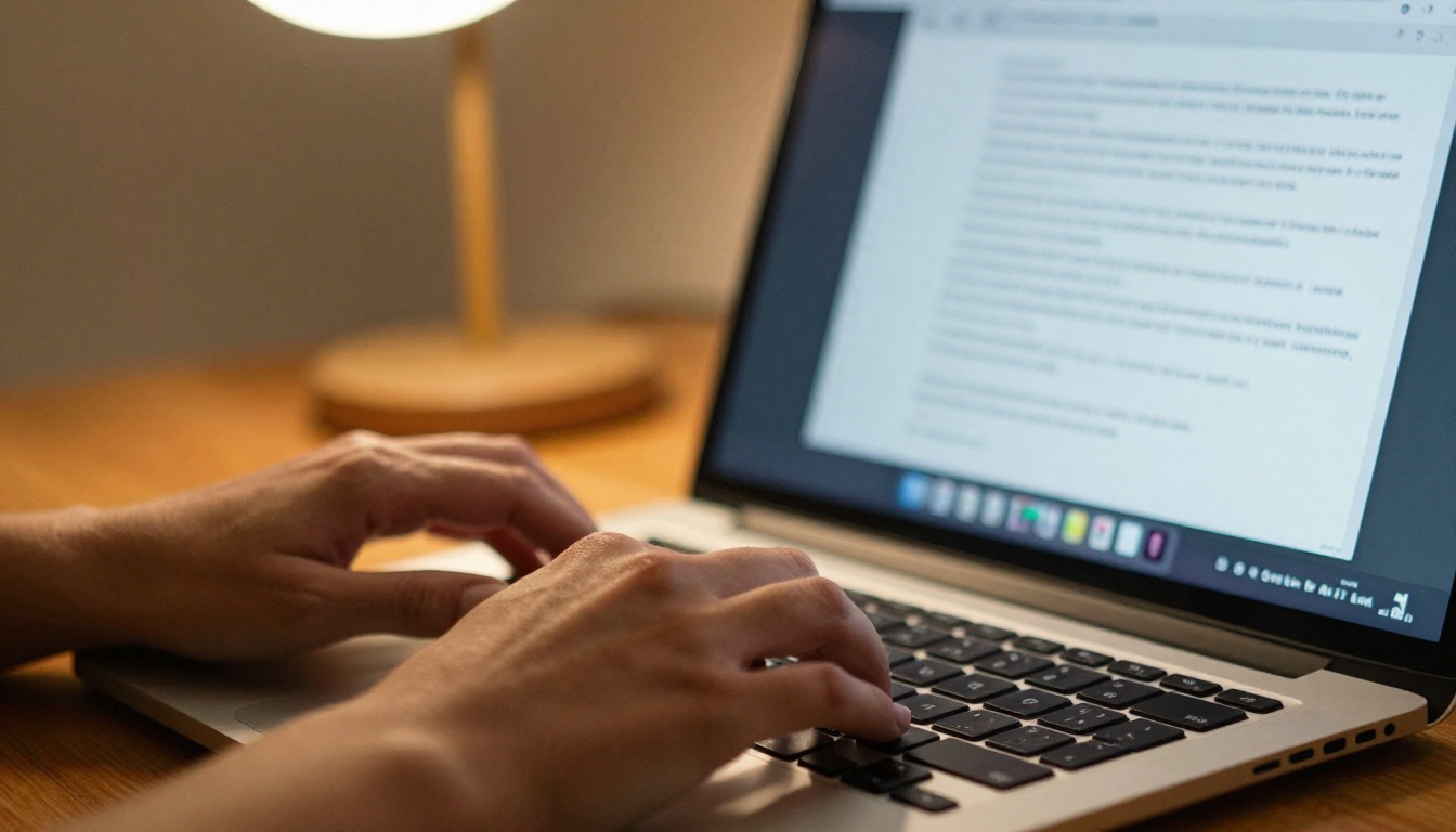 Agency designer uploading a PDF on a laptop