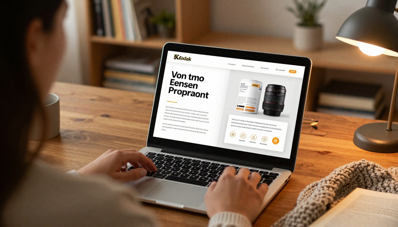 A marketer reviewing a digital page-turning brochure on a laptop and tablet A marketer reviewing a digital page-turning brochure on a laptop and tablet
