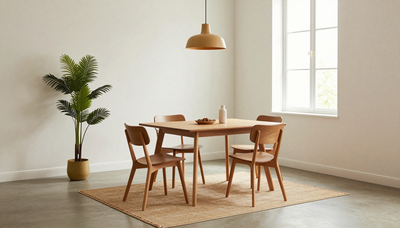 Compact room set staged in a photo studio