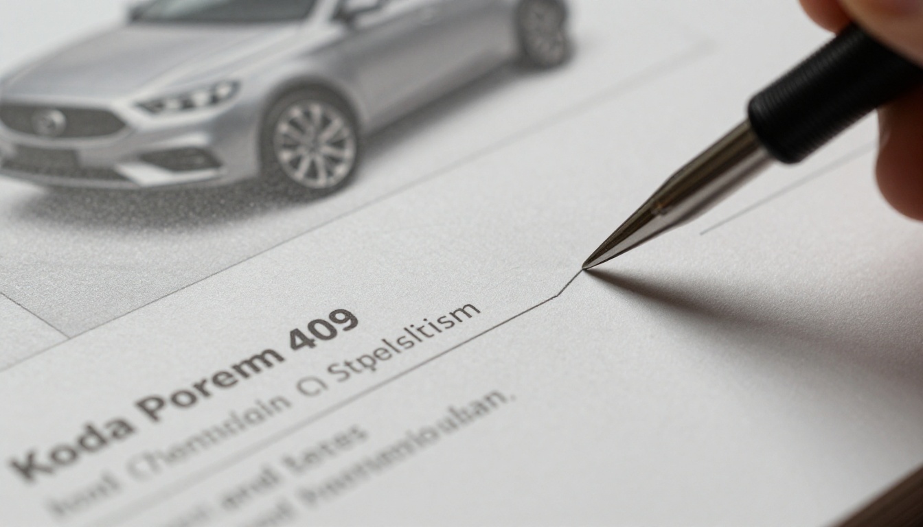 Macro shot of a technical specifications page with an engine cutaway