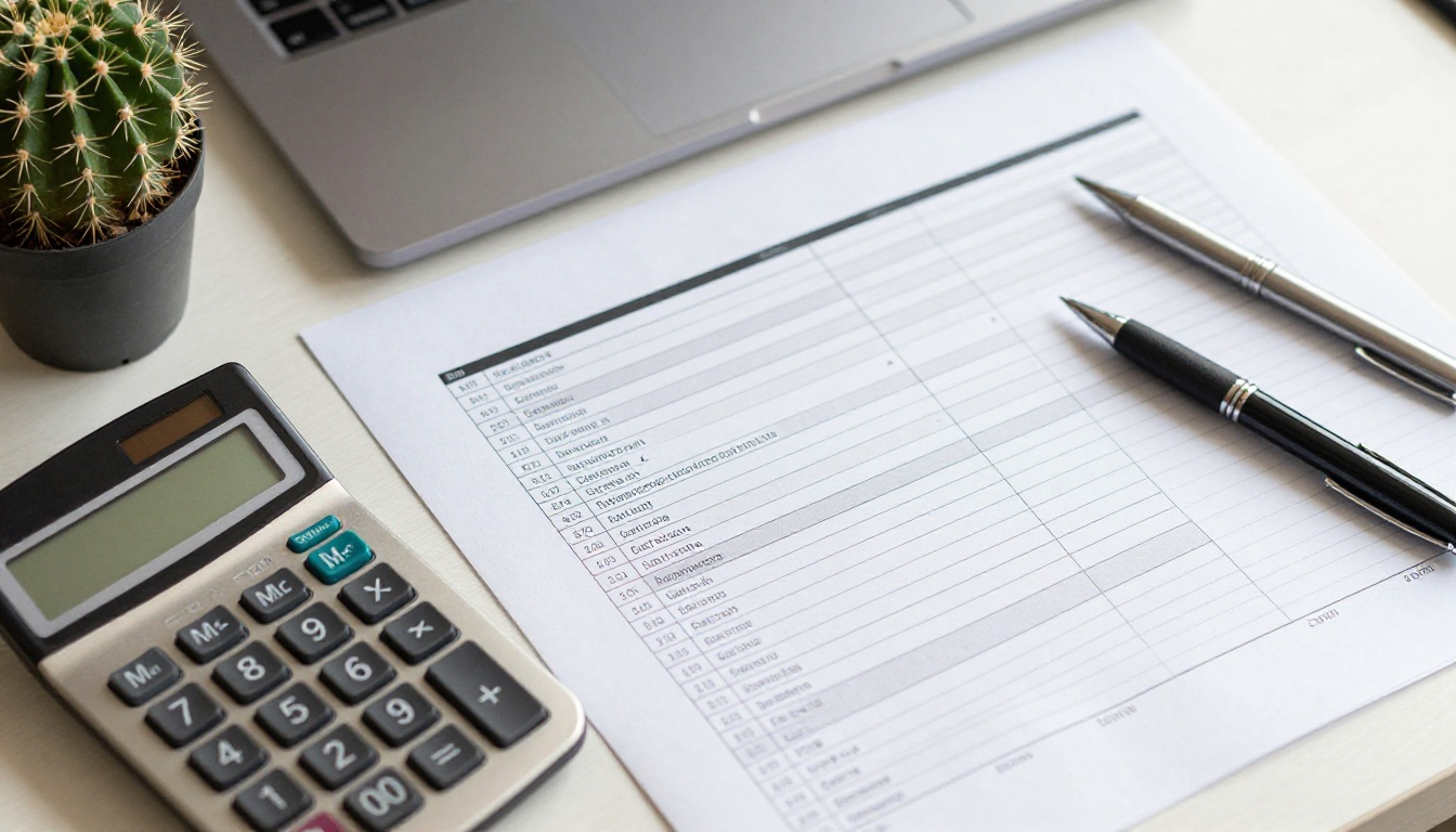 Runway and cash review on a tidy desk
