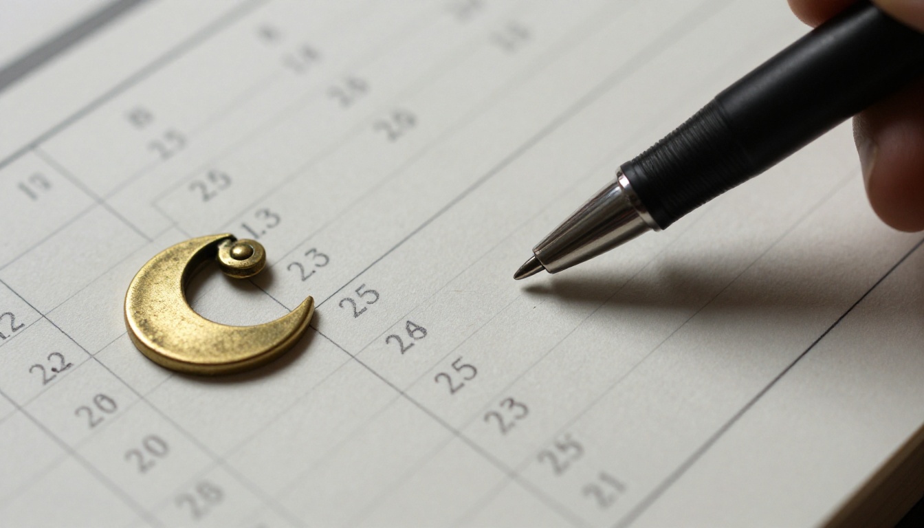 Prayer schedule table with neat columns of times Prayer schedule table with neat columns of times