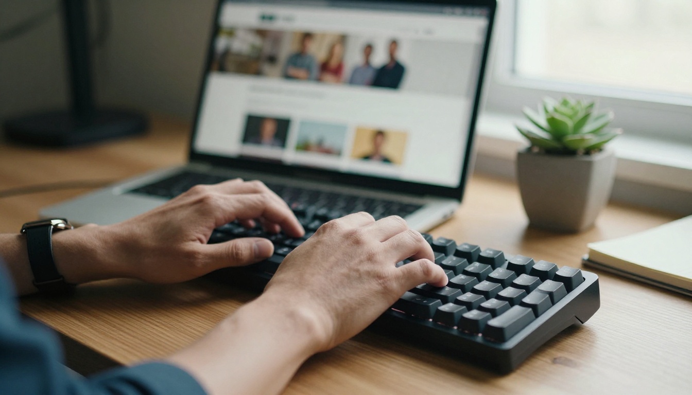 IT administrator preparing a SharePoint page IT administrator preparing a SharePoint page