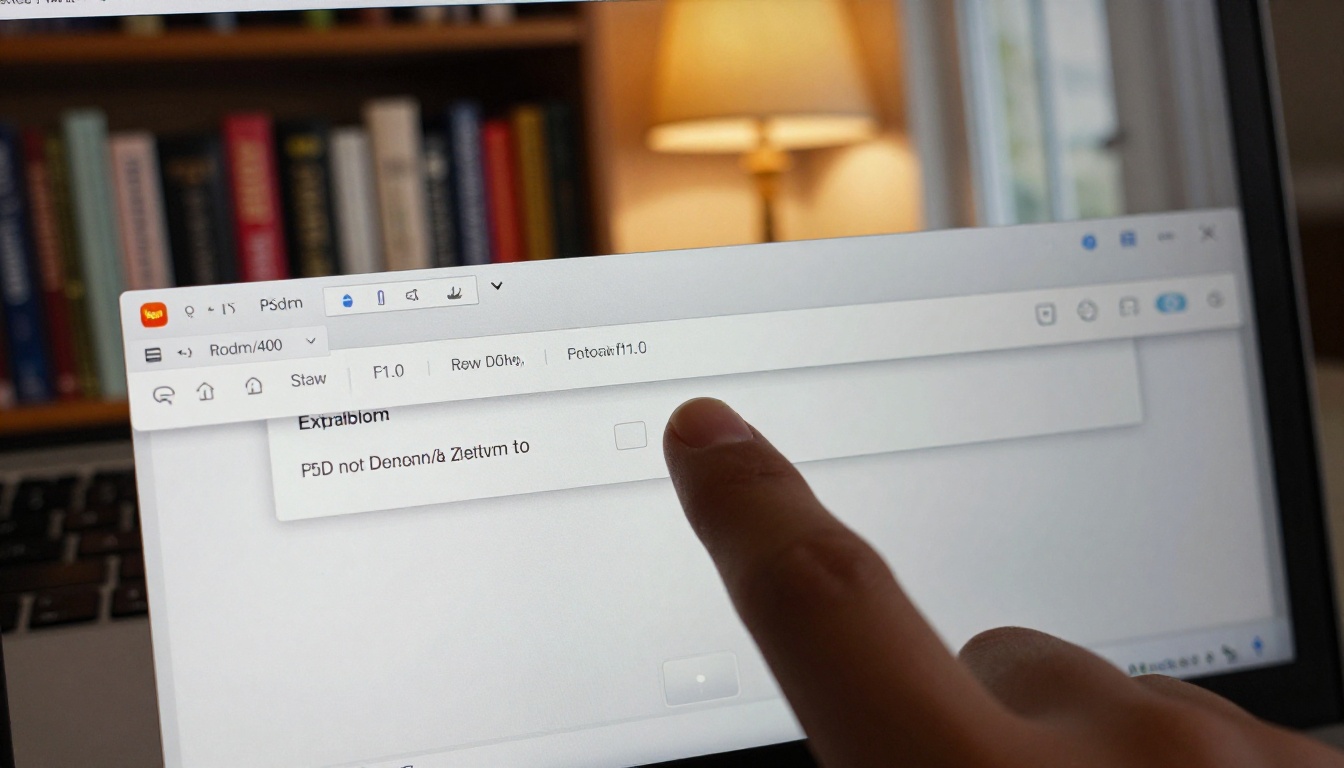 Woman about to export a document as a PDF on her laptop