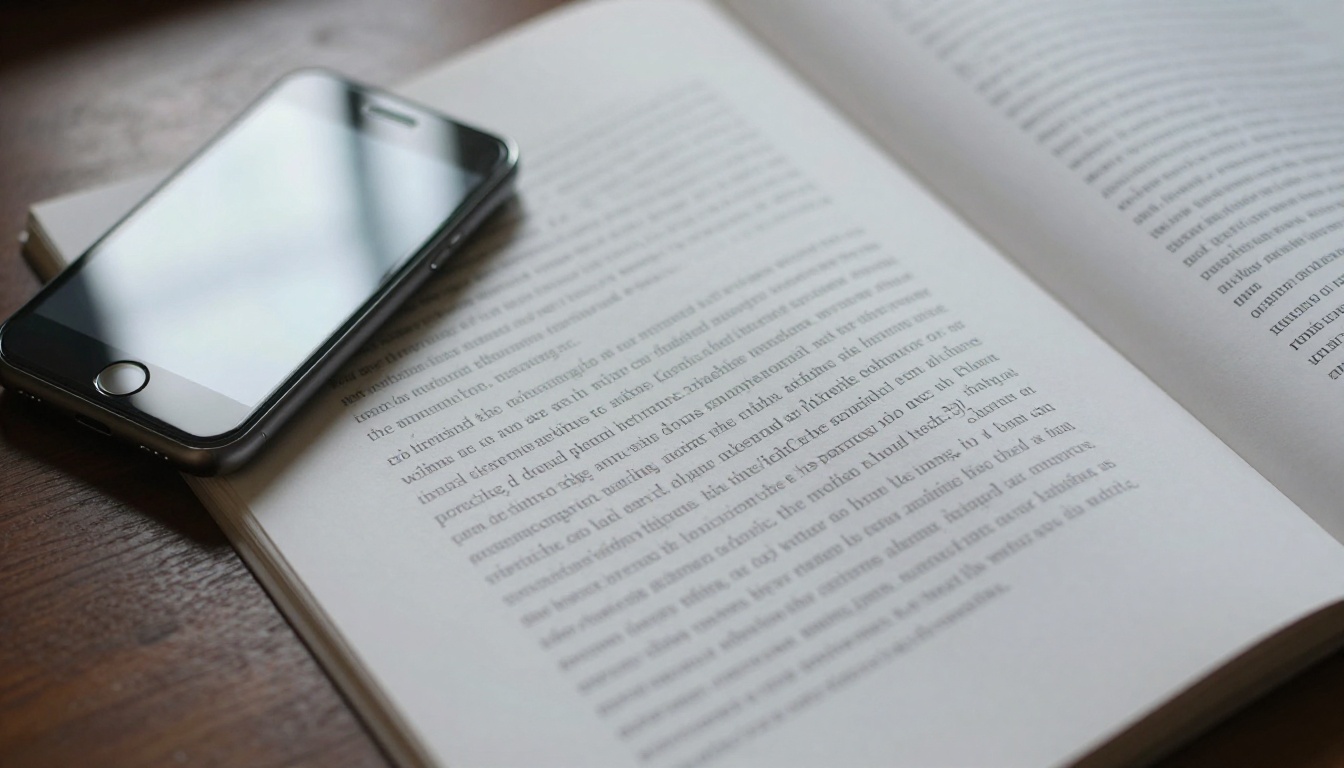 iPhone scanning a single printed page on a desk