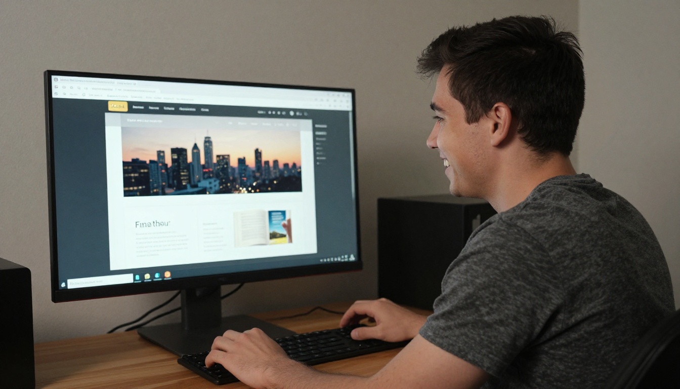 Developer celebrating a flipbook displaying correctly on a finished page