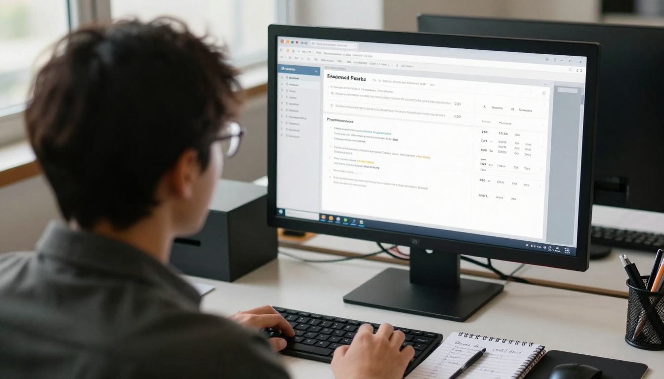 Analyst reviewing a dashboard