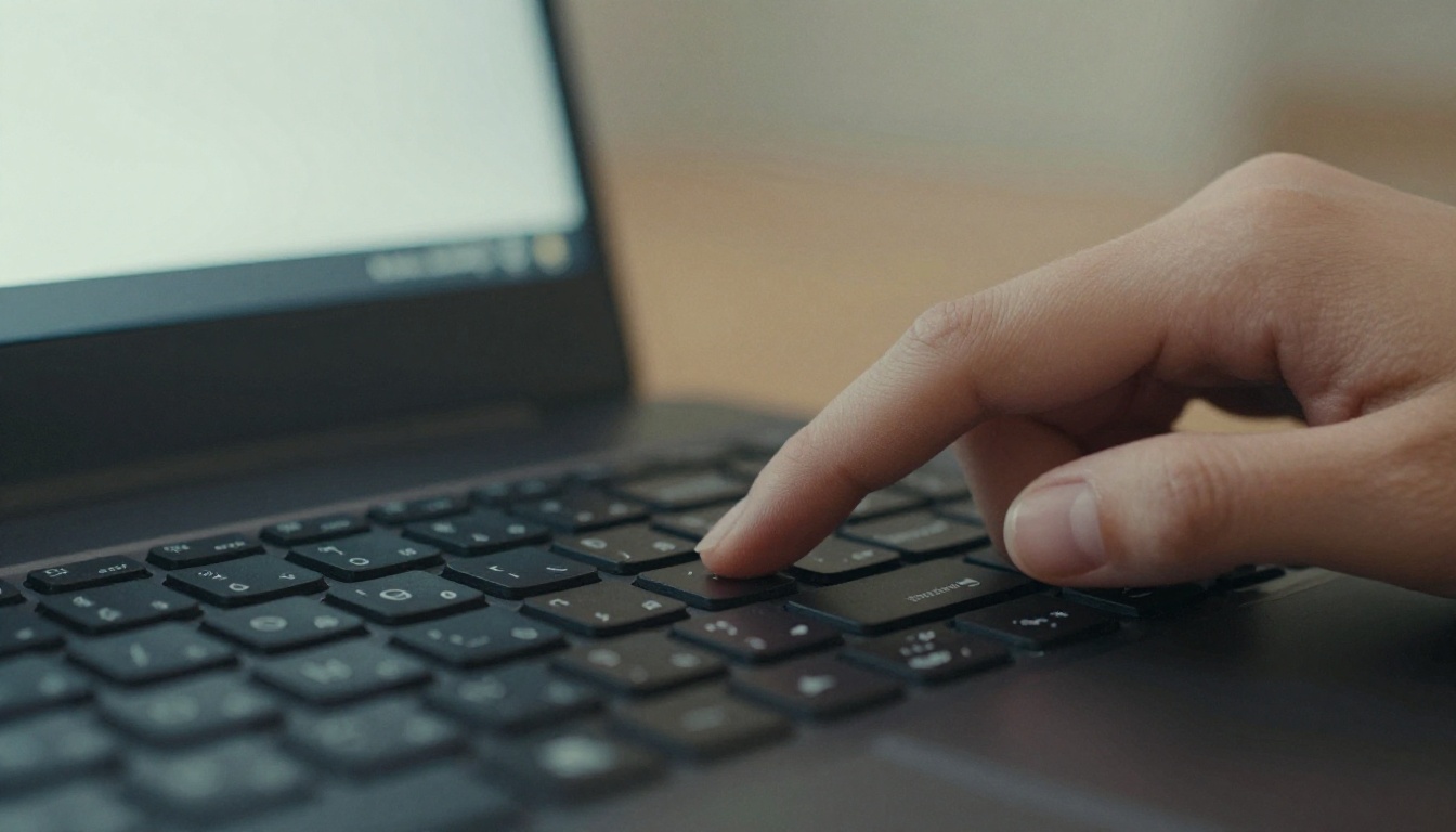 Woman pressing the right arrow button on a laptop keyboard while a flipbook is open behind it Woman pressing the right arrow button on a laptop keyboard while a flipbook is open behind it