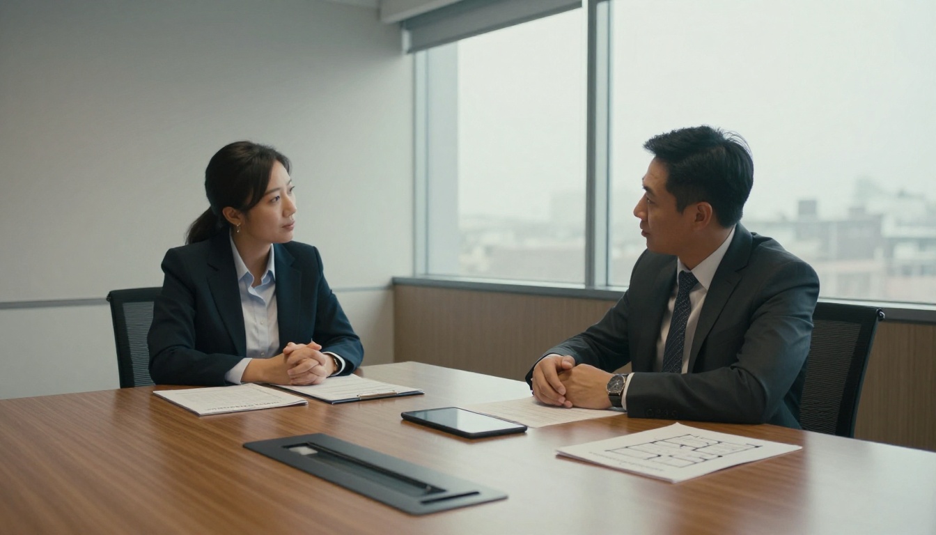 Two investors shaking hands after reviewing documents in a quiet meeting room Two investors shaking hands after reviewing documents in a quiet meeting room
