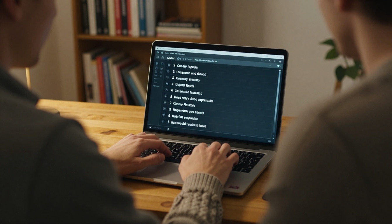 A man entering a password on a laptop in a home office