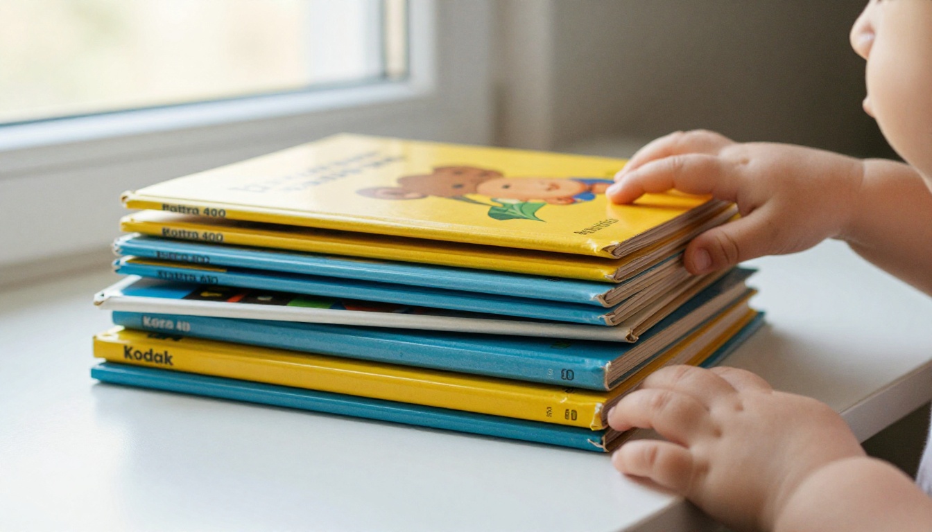 Three books stacked by thickness showing different spine widths