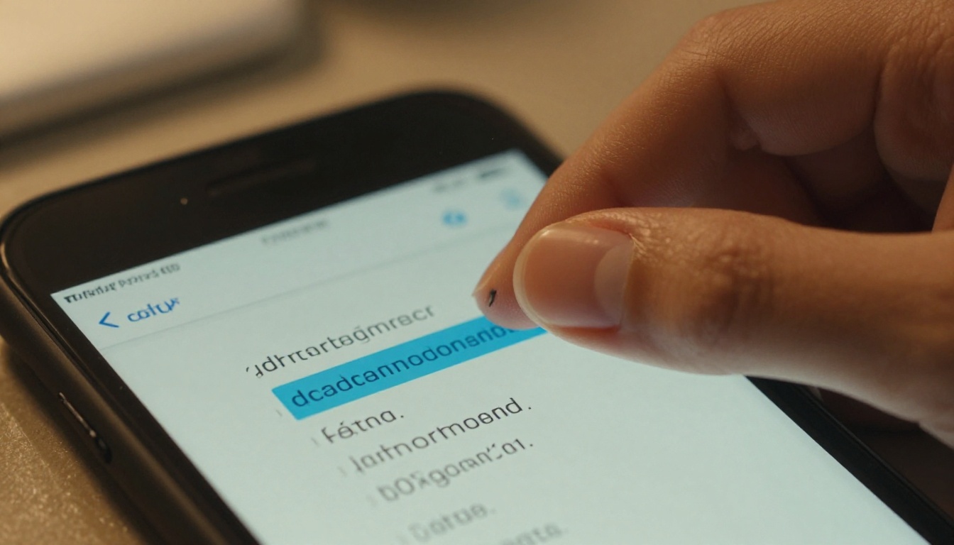 Thumb missing a tiny underlined link in a PDF on a phone