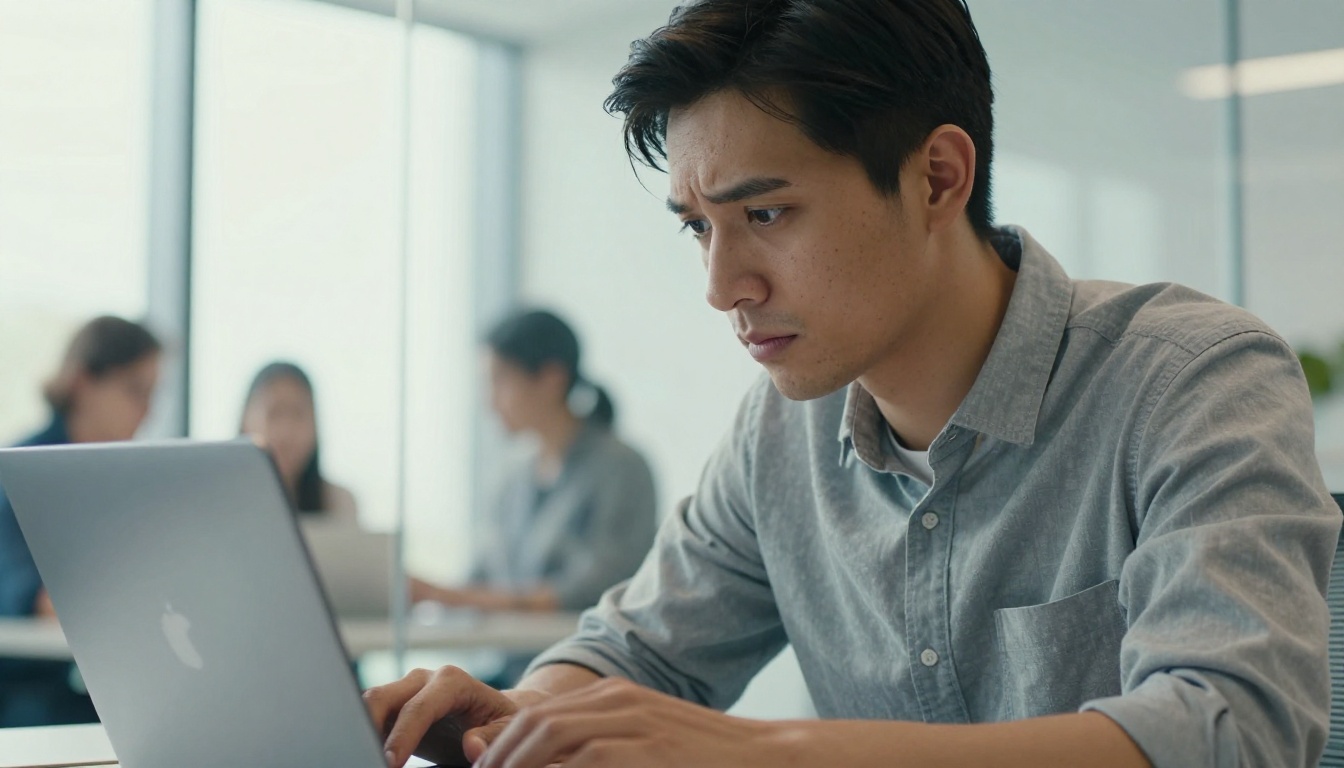Brand manager reviewing creator proposals on a laptop