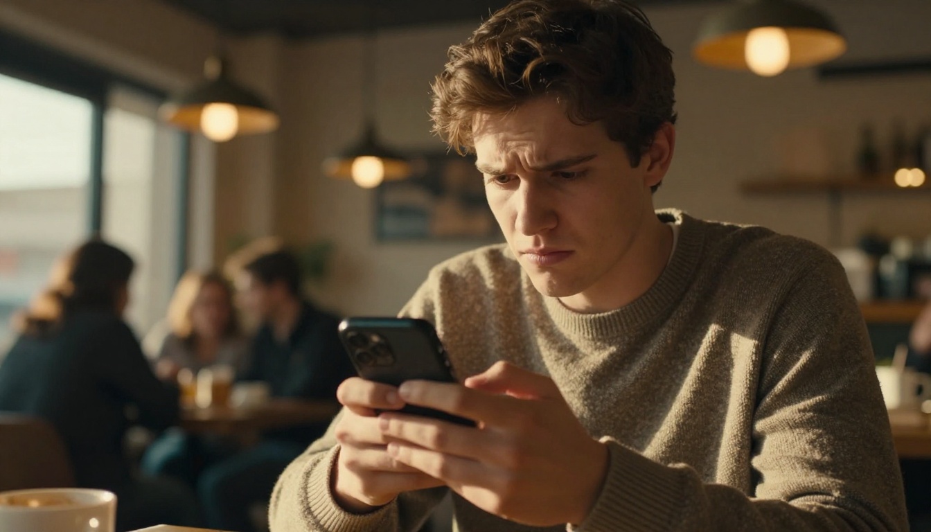 Visitor frustrated while using a landing page on a phone Visitor frustrated while using a landing page on a phone