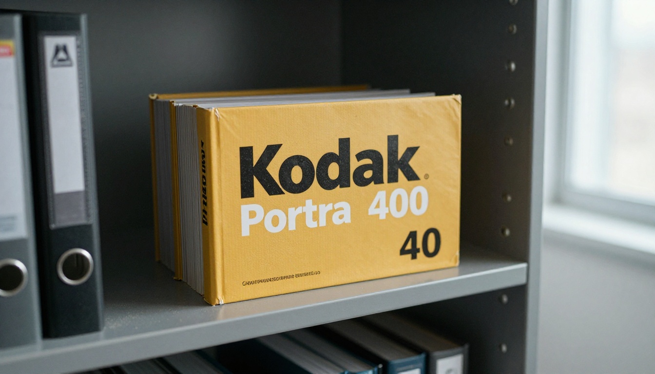 Dusty printed brand manual left unopened on an office shelf