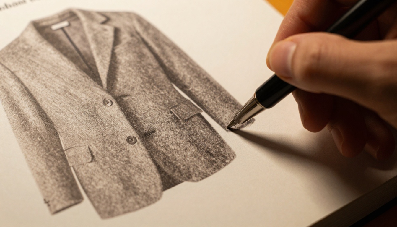 Hand circling a product with a pen in a printed catalog Hand circling a product with a pen in a printed catalog