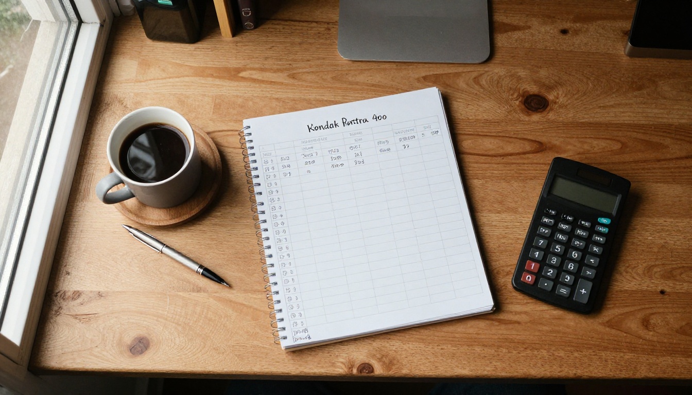 Marketer comparing printed reports on a desk