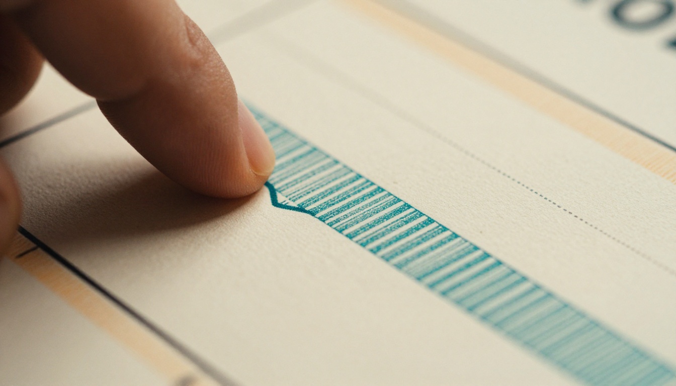Printed charts on uncoated paper with muted colors