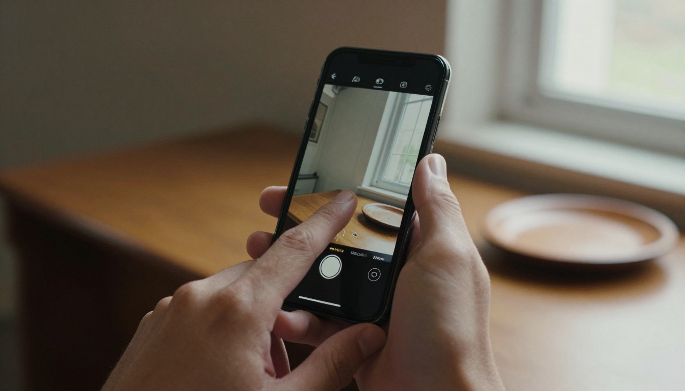 Hand tapping a smartphone giving screen beside an offering plate