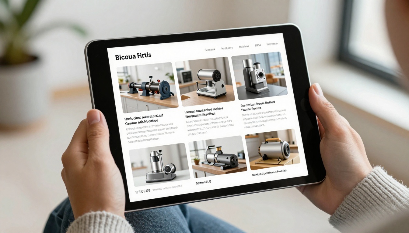 Person browsing a digital page-turning brochure on a tablet