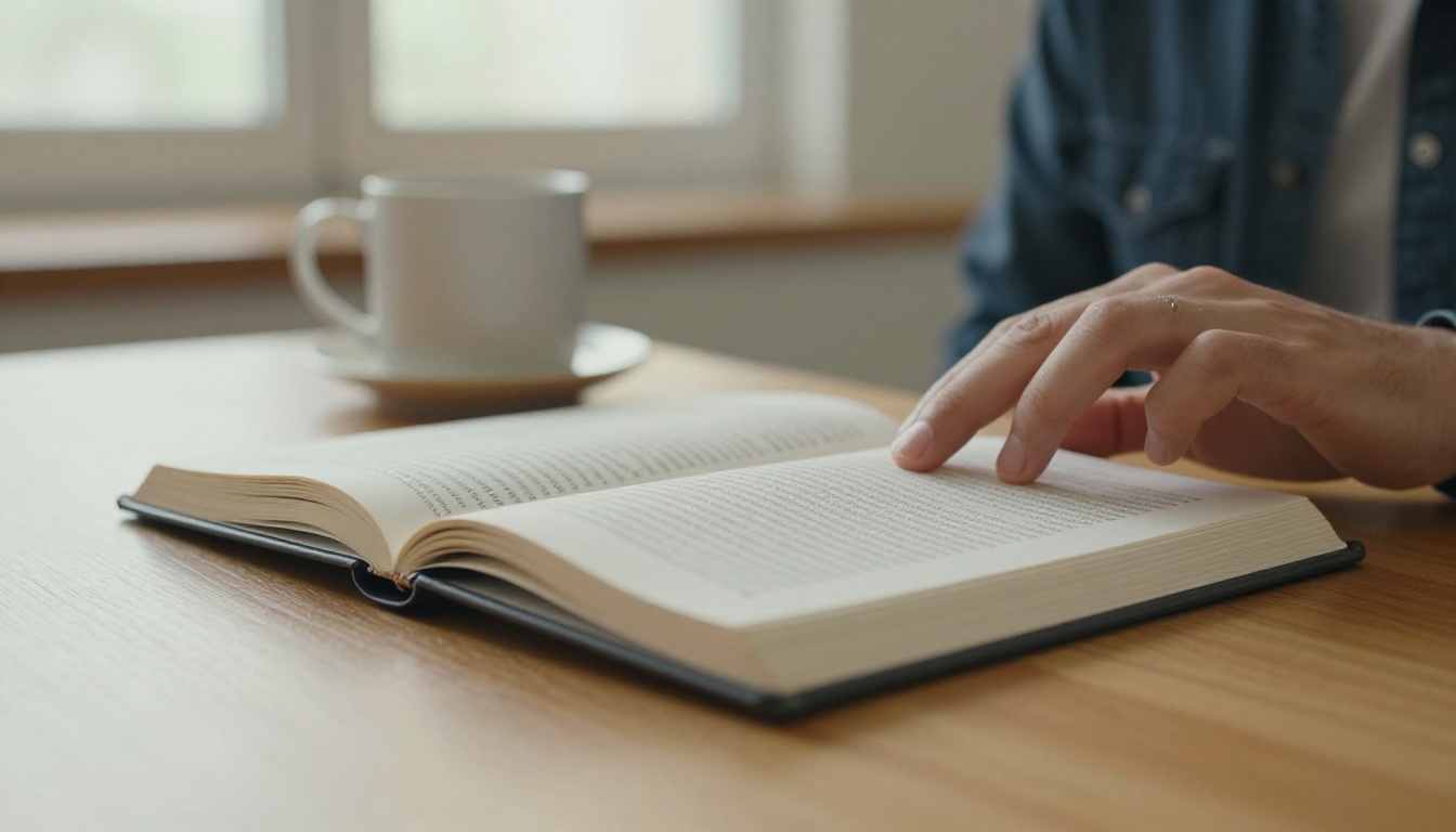 Tablet showing an open digital book with a page curl