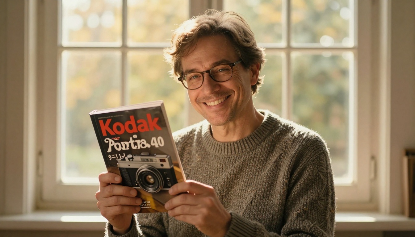 Smiling author holding a freshly printed paperback Smiling author holding a freshly printed paperback