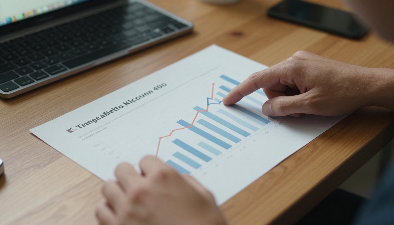 Marketer pointing at a printed campaign growth chart