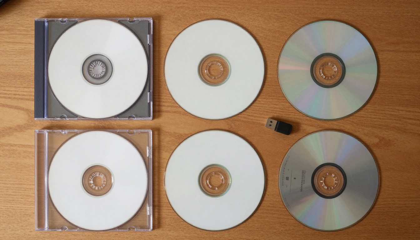 Desk with CD, USB stick and printed catalog Desk with CD, USB stick and printed catalog