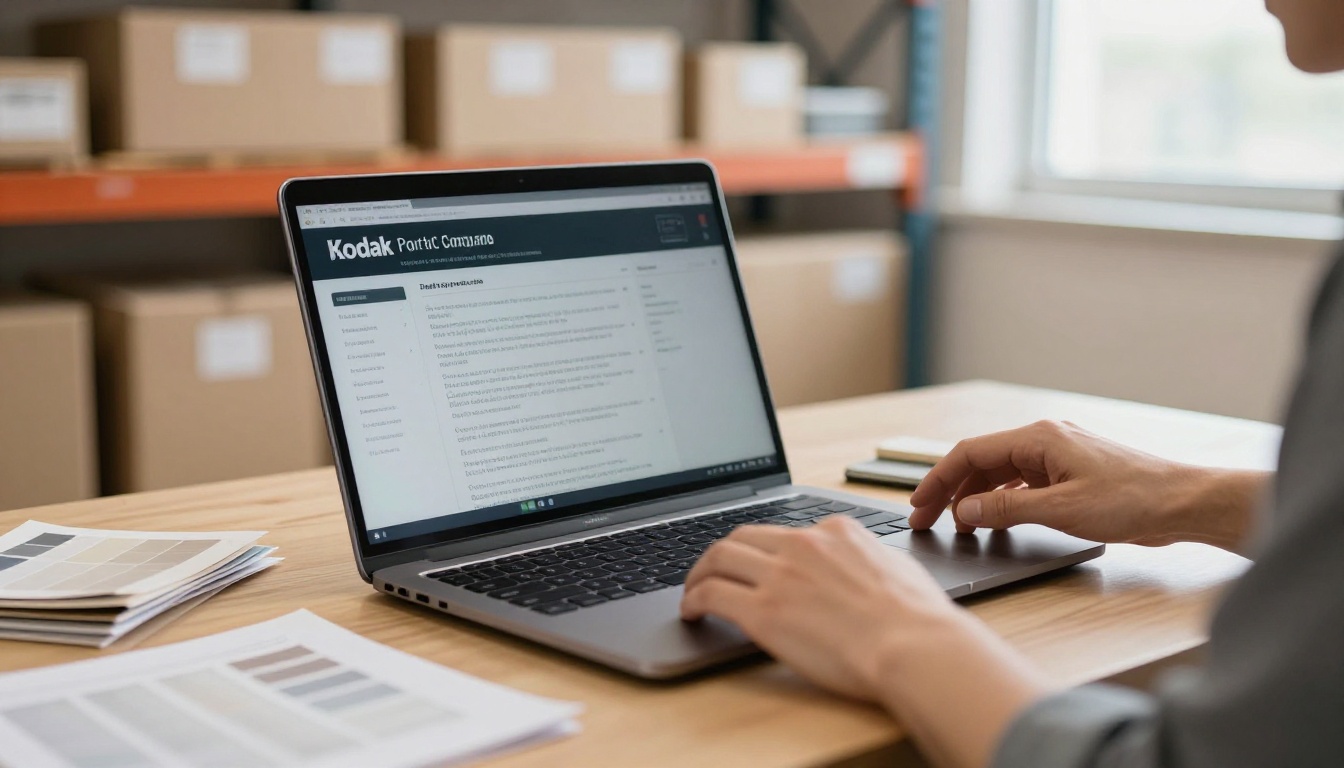 Wholesale buyer browsing a digital catalog Wholesale buyer browsing a digital catalog