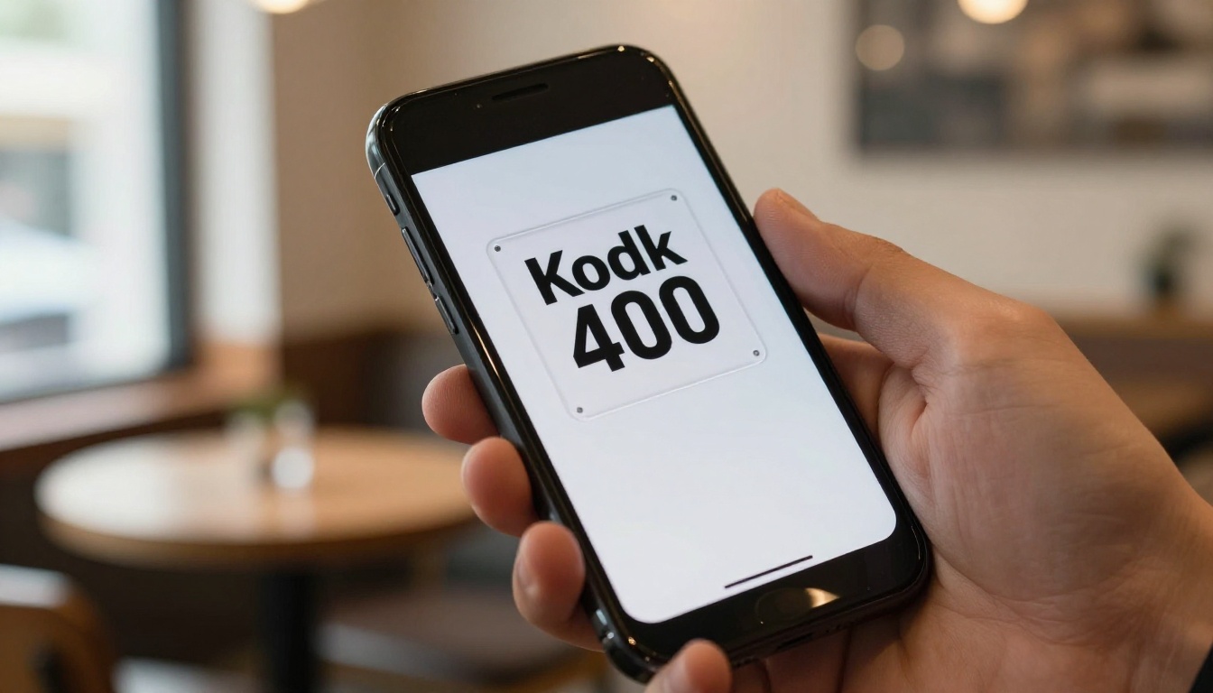 Smartphone showing a flipbook catalog page with a crisp logo