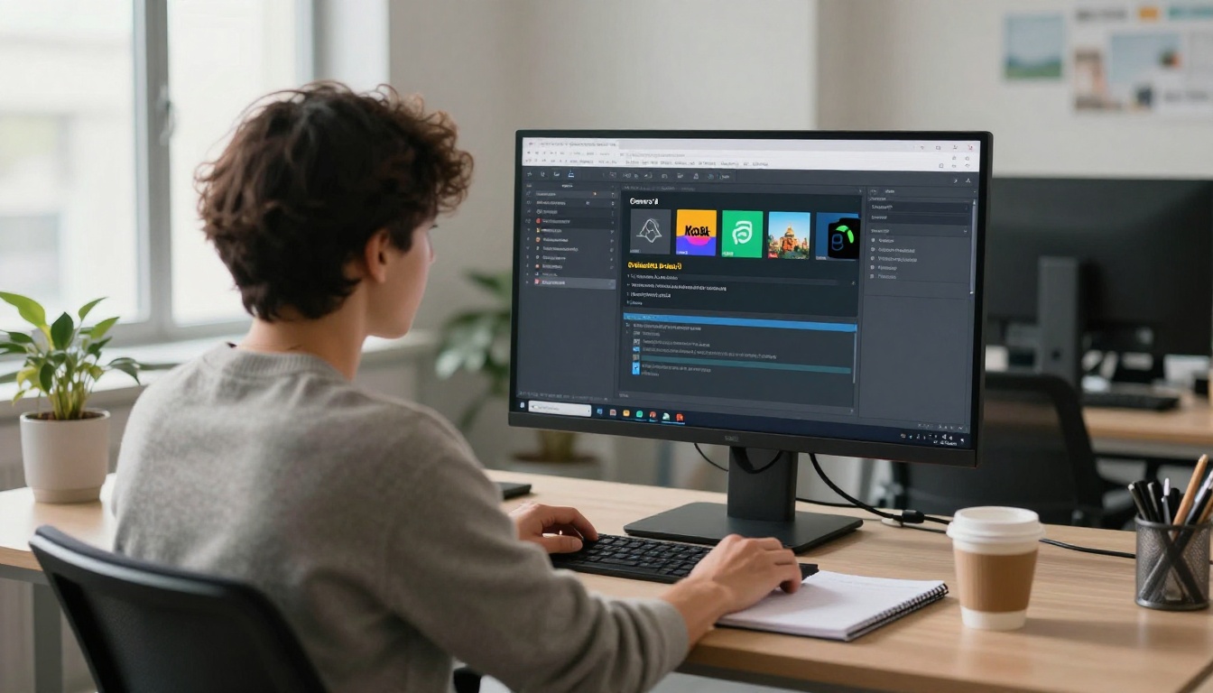 Developer reviewing browser tools on a monitor