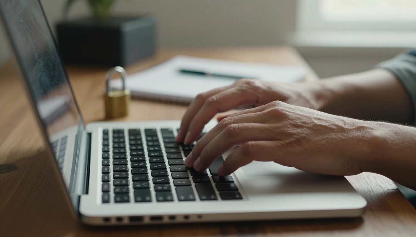 Business owner comparing flipbook plans at a home office desk Business owner comparing flipbook plans at a home office desk