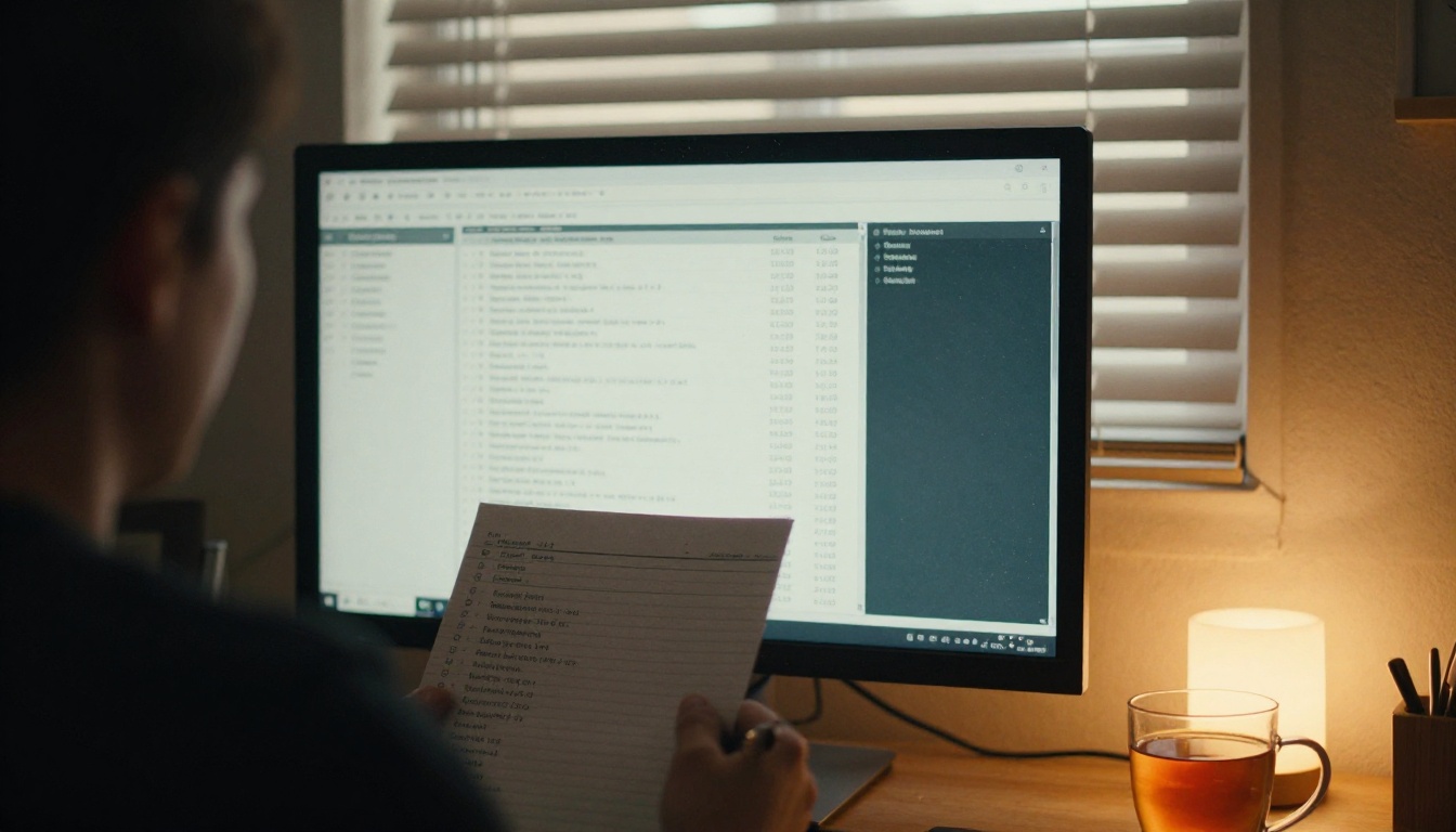 Developer reviewing a long list of MCP tool permissions on a wide monitor