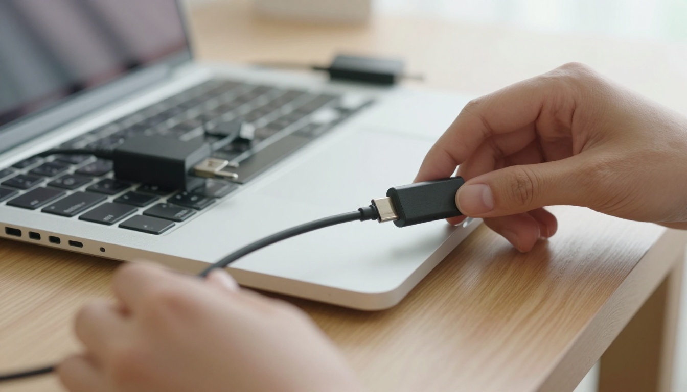 One USB-C cable replacing a drawer of tangled chargers