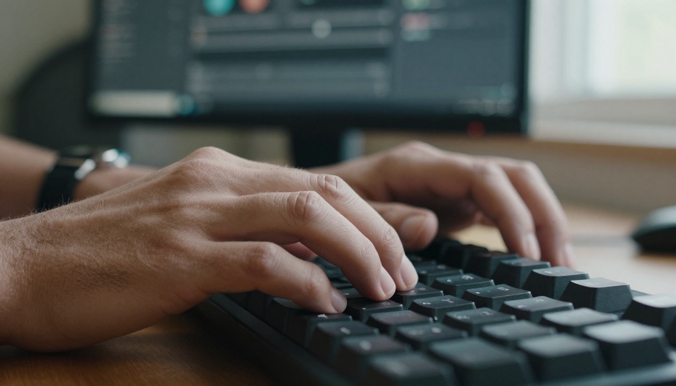 Hands editing the raw MCP config file in a dark code editor
