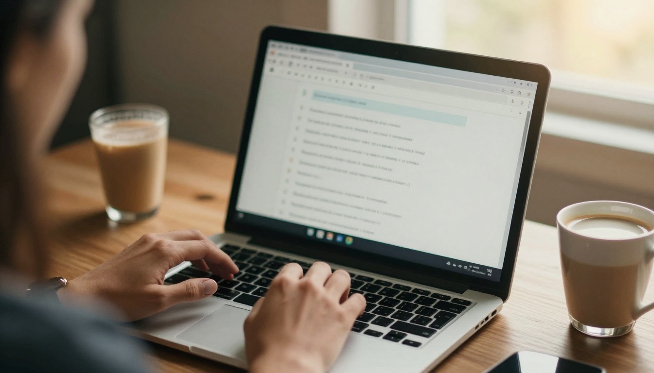 A marketer typing a question into a chat window beside campaign numbers