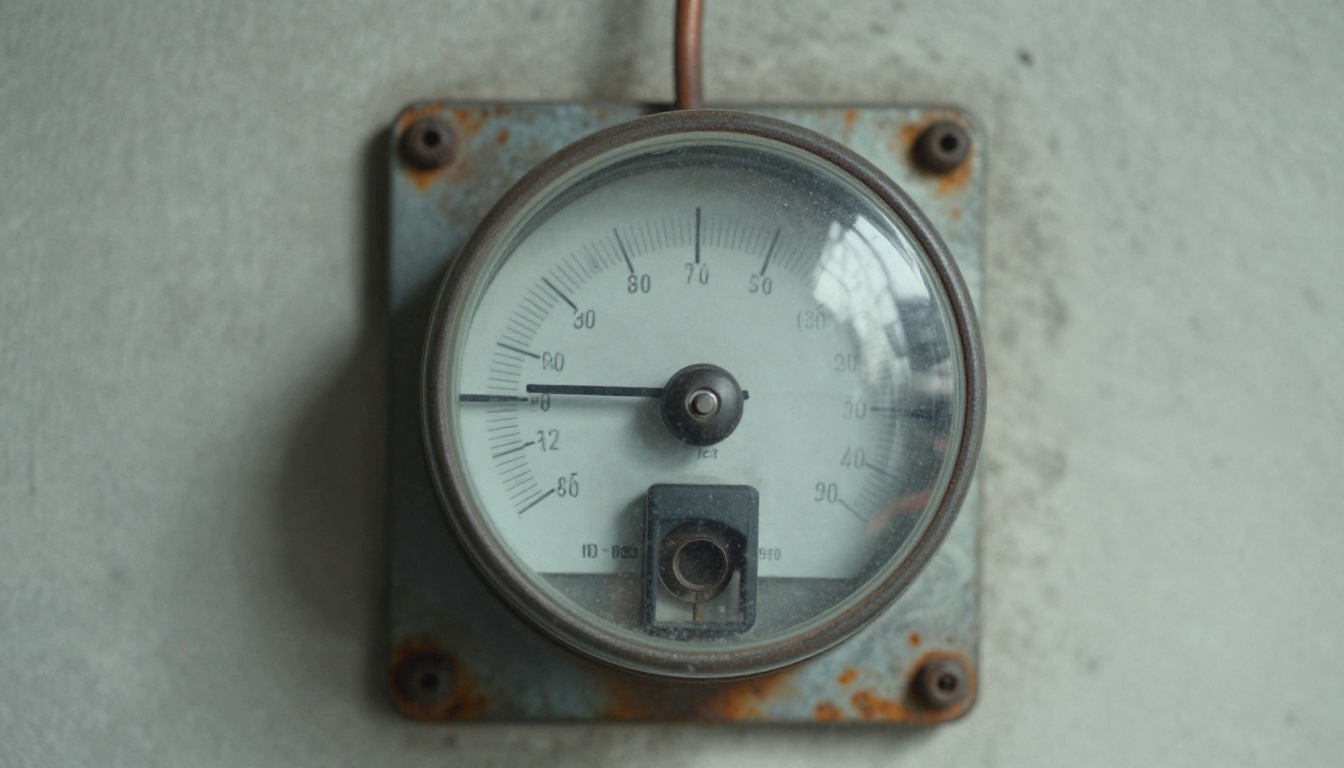 Analog electricity meter on a concrete wall, a pay-per-use picture of fal.ai billing