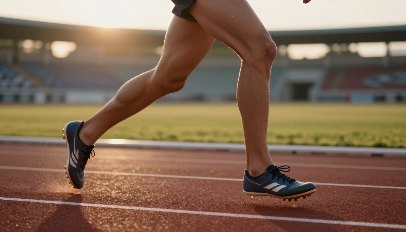 Sprinter leaving the blocks at sunrise, a typical high frame rate subject